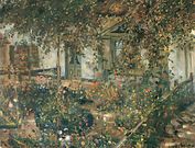 Blooming Cottage Garden (1904), oil on canvas, 76 x 100&nbsp;cm., Museum Wiesbaden