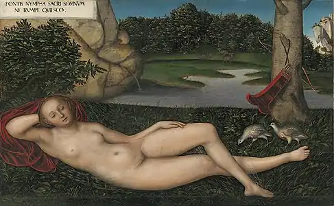 The Nymph of the Fountain Lucas Cranach the Elder