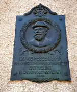 Memorial plaque for Ludwig Meggendorfer