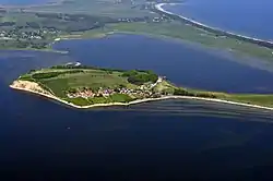 Thiessow peninsula from above