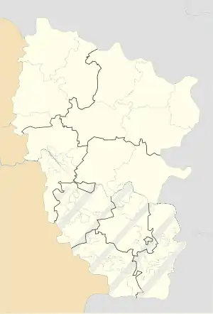 Zymohiria is located in Luhansk Oblast