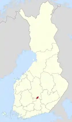 Location of Luhanka in Finland