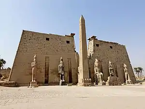 Entrance of the Luxor Temple complex, 1279-1212 BC