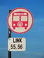 Lynx bus stop sign