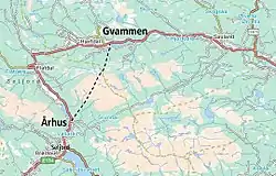 Route map of the Mælefjell Tunnel