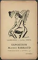 Catalogue d'exposition Maurice Barraud, Galerie Moos, 10, Grand-Quai, Genève, 18 avril 1916. Numérisation Bibliothèque d'art et d'archéologie (BAA), Genève
