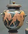 Achilles killing Memnon, stamnos. Archaeological museum of Capua.
