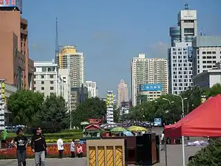 The main street of the city