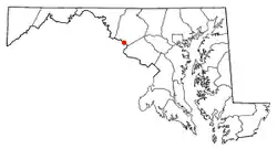Location in Maryland