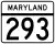 Maryland Route 293 marker