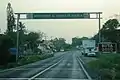 Carretera Federal 130 looking westbound at the Veracruz-Puebla state border, west of Poza Rica.