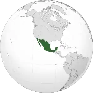 Location of Mexico