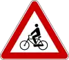 Cyclists crossing