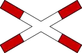 Single track level crossing