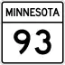 Trunk Highway 93 marker