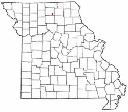 Location of Winigan in Missouri