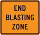 End blasting zone