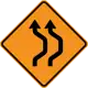 Double reverse curve