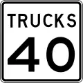 United States – Trucks speed limit