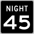 United States – Night time speed limit