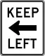 Keep left