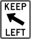 Keep left