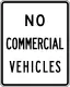 No commercial vehicles