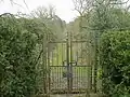 ... and beyond, but only once a year when this gate at Great Vase Court into the Biddulph Grange Country Park is opened.