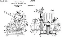 A quadruple naval mounting, as illustrated in US Patent 1700902 filed by Yves Le Prieur.