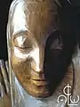 Madonna au Sourire (detail) by C.C. van Asch van Wijck, wood sculpture