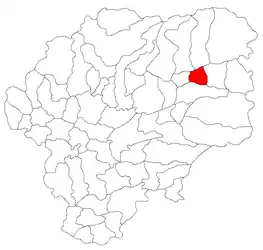 Location in Bistrița-Năsăud County