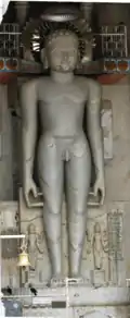 32 feet (9.8 m) statue of Shantinath at Shantinath Jinalaya