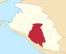 Location in the Kuban Oblast