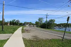 Looking north along Main Street