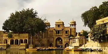 Main entrance of Gadisar Lake