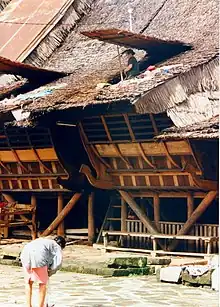 A traditional house, Nias Island, North Sumatra, Indonesia.