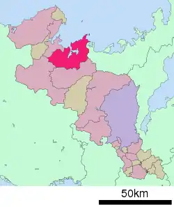 Location of Maizuru in Kyoto Prefecture