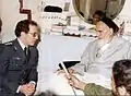 Major Javad Fakori meets Khomeini In Khomeini's house in Jamaran