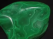 Malachite is Persian green in color.