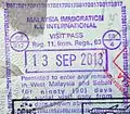 Malaysian entry stamps specify which jurisdictions (i.e. West or Peninsular Malaysia, Sabah, and Sarawak) the bearer is permitted to enter, and there are immigration checks when entering each.