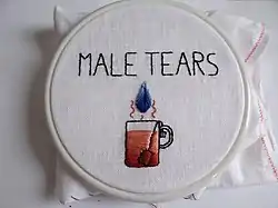Embroidery of [[Male tears]]