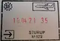 Entry stamp for air travel, issued at Malmö Airport