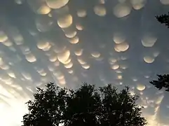 Mammatus Clouds over Saskatchewan (October 23, 2012; October 18, 2015)