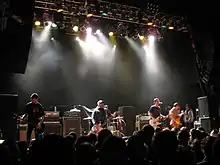 Band performing onstage