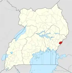 District location in Uganda