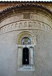 Detail of the bedside.