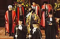Singh at a ceremony where he was conferred with Honorary Doctoral Degree