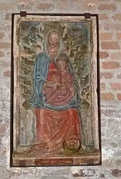 "Madonna with Child" as the woman in Revelation 12:1; Rotonda di San Lorenzo, Mantua, Italy, 14th century