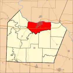 Location in Cooper County