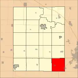 Location in Benton County